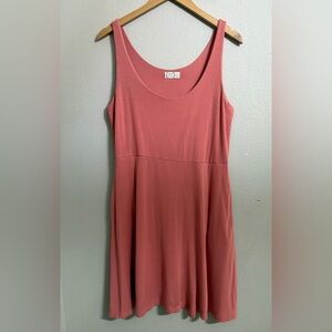 Maurices 24/7 Fit and Flate Mini Dress Coral Women’s Size L Tank Dress